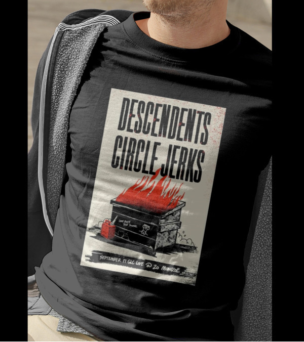 Descendents Circle Jerks Live Fast Die Young Grand Rapids September 17 2024 GLC Live At 20 Monroe Concert T-Shirt