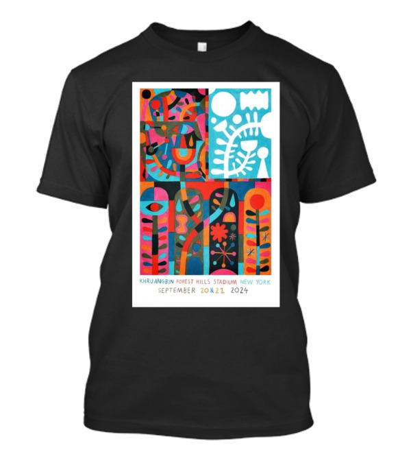 Khruangbin Forest Hills Stadium New York September 20 And 21 2024 Psychedelic Abstract T-Shirt