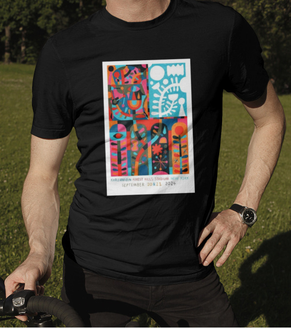 Khruangbin Forest Hills Stadium New York September 20 And 21 2024 Psychedelic Abstract T-Shirt