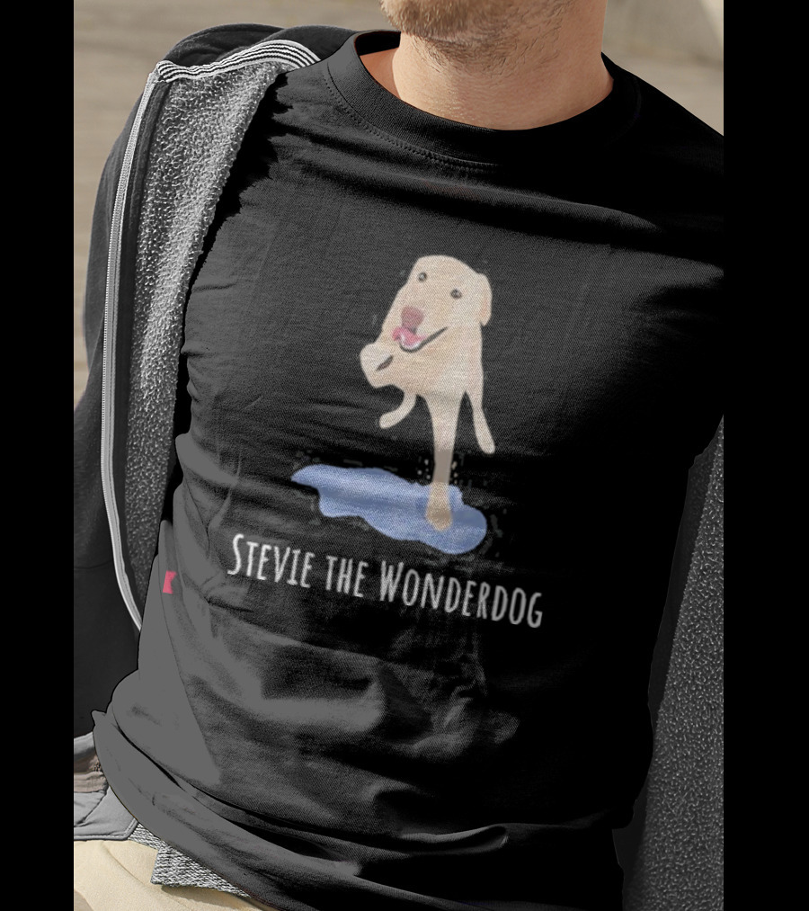 Stevie The Wonderdog Joyful Jump Over Water T-Shirt