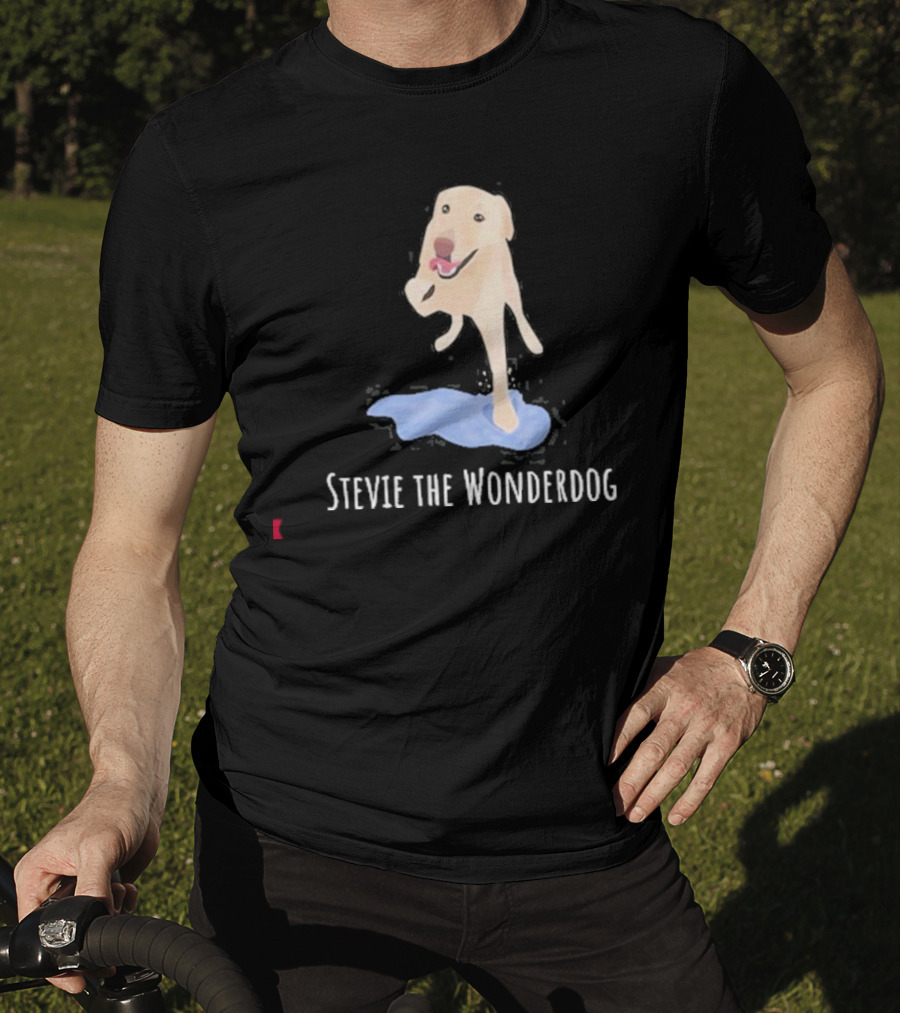 Stevie The Wonderdog Joyful Jump Over Water T-Shirt
