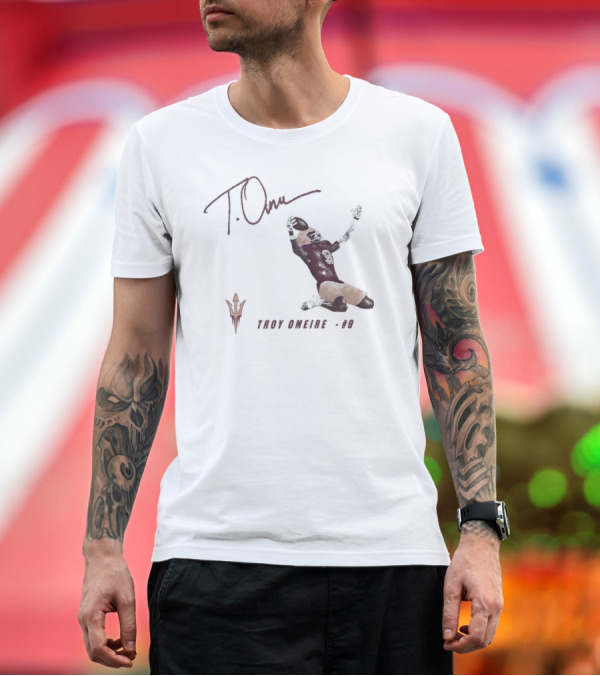 Premium T-Shirt: Troy Omeire #9 Arizona State Sun Devils Football Signature T. Omeire T-Shirt Troy Omeire #9 Arizona State Sun Devils Football Signature T. Omeire T-Shirt