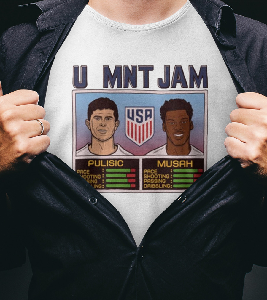 USMNT Jam Pulisic Musah USA Team Pace Shooting Passing Dribbling T-Shirt