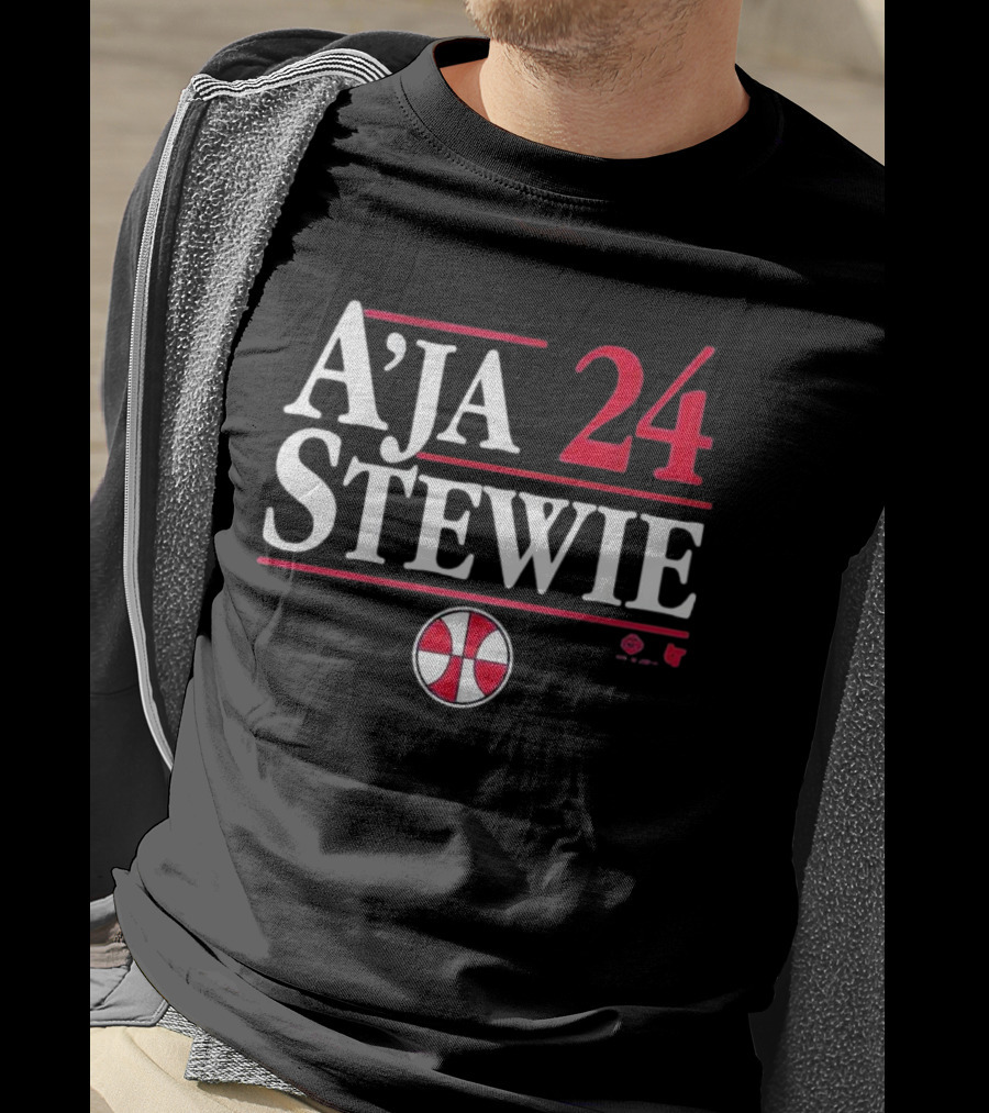 A’ja Stewie 24 Basketball Team Iconic Duo T-Shirt