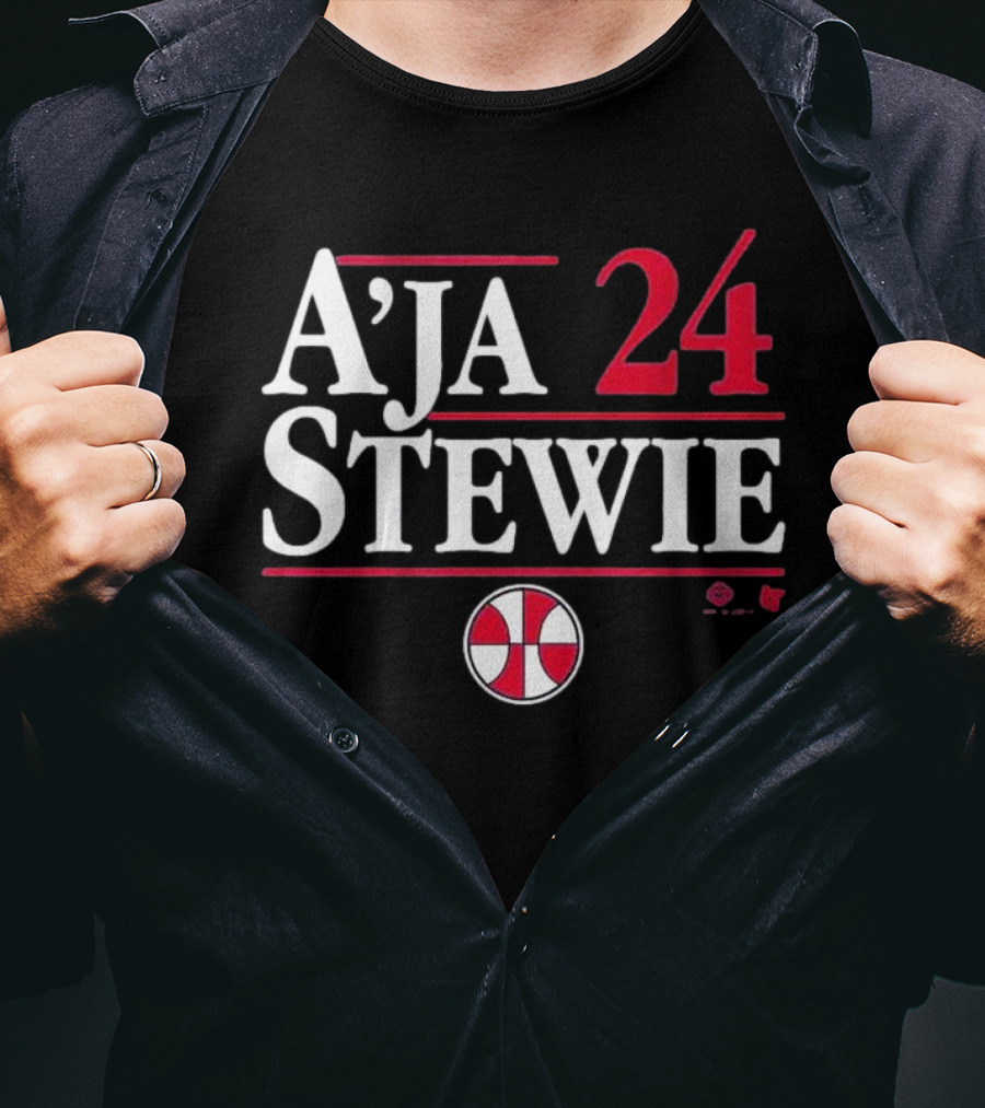 A’ja Stewie 24 Basketball Team Iconic Duo T-Shirt