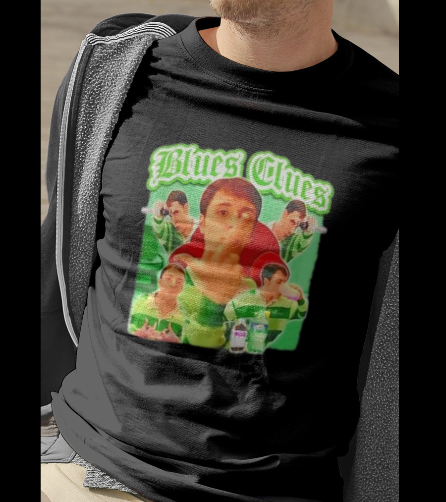 Blues Clues Gangster Funny Steve Meme Mashup T-Shirt