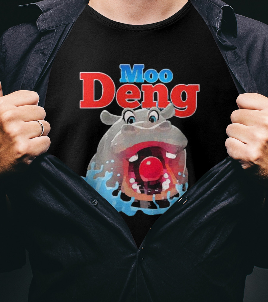 Moo Deng Hungry Hippo Water Splash T-Shirt