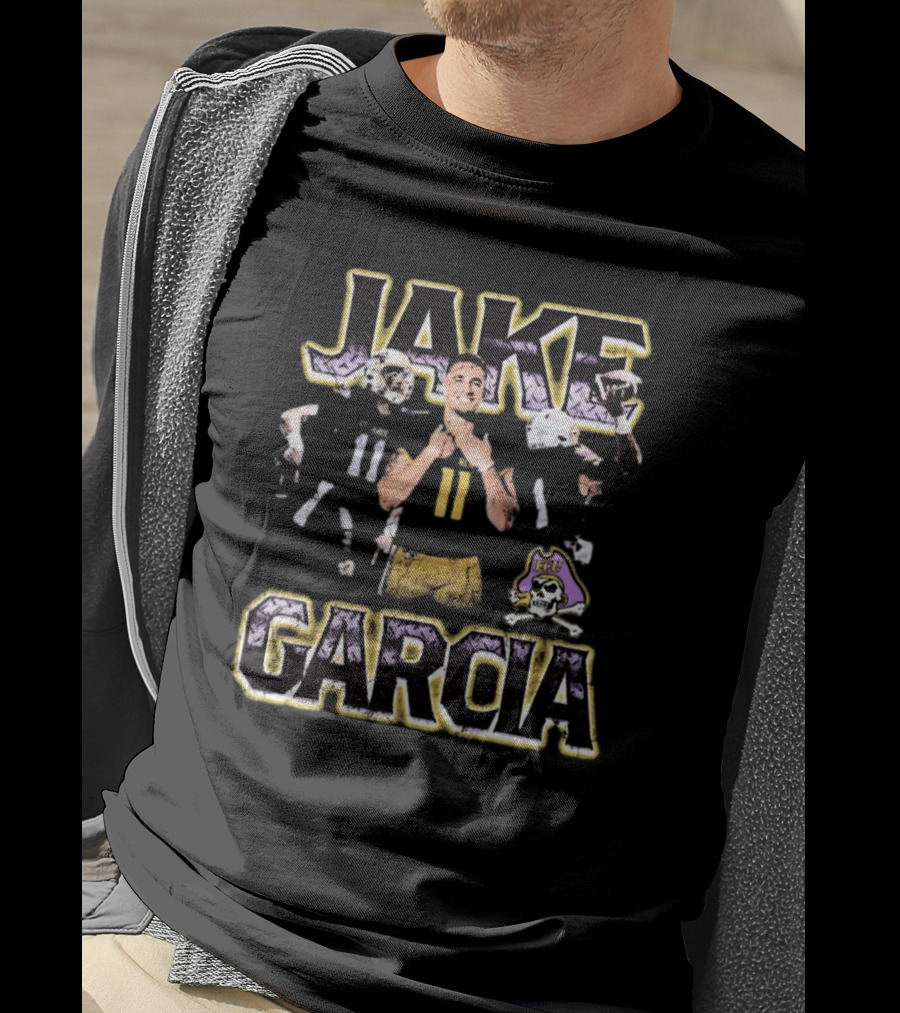 Jake Garcia East Carolina Pirates Football 11 Jersey Retro 90s T-Shirt