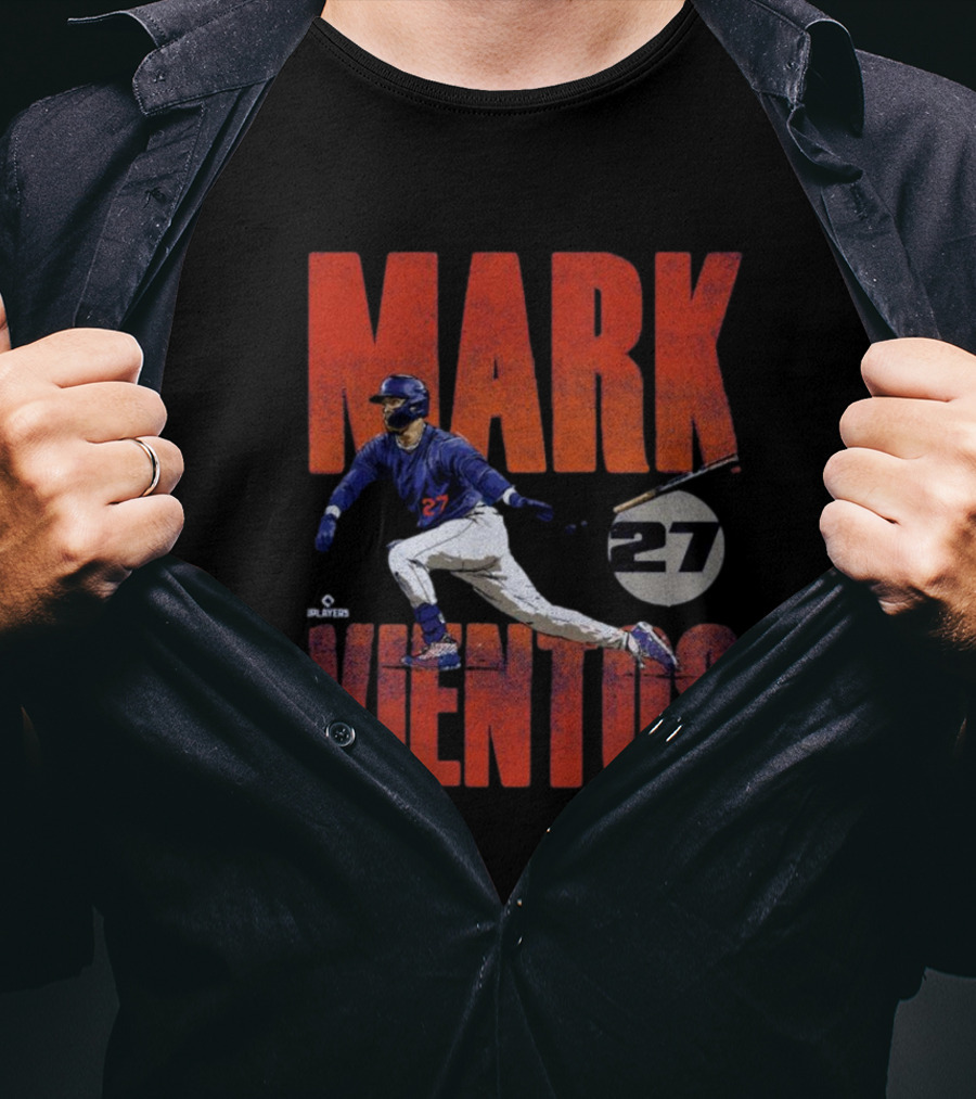 Mark Vientos 27 Action MLB New York Mets Bold Players T-Shirt