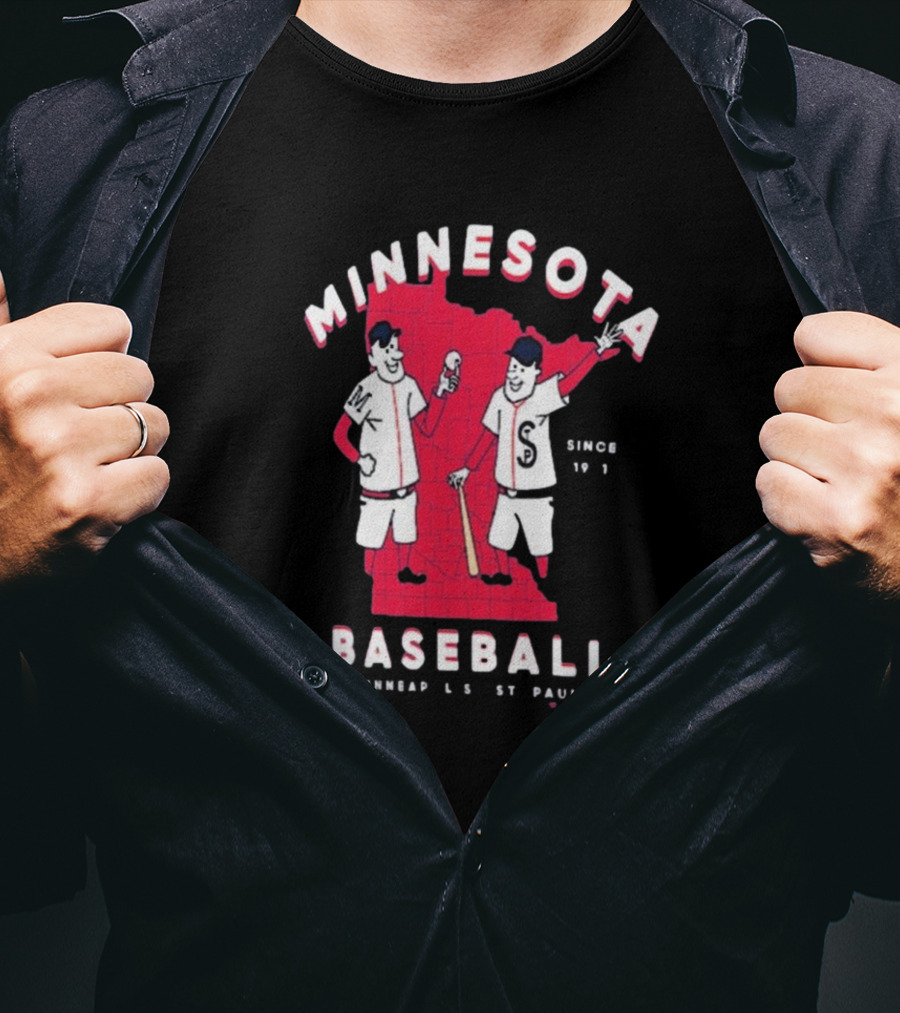 Minnesota Baseball Minneapolis St Paul Since 1901 Twins T-Shirt