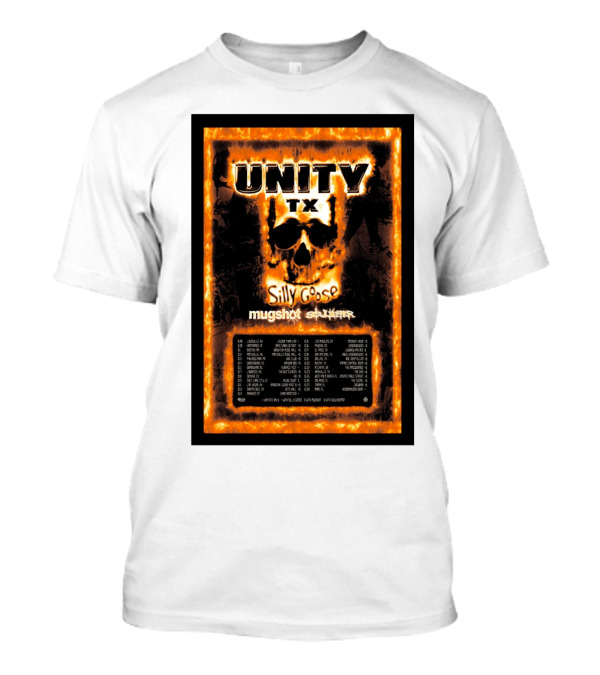 Unity TX Tour Fall 2024 Silly Goose Mugshot Dates T-Shirt