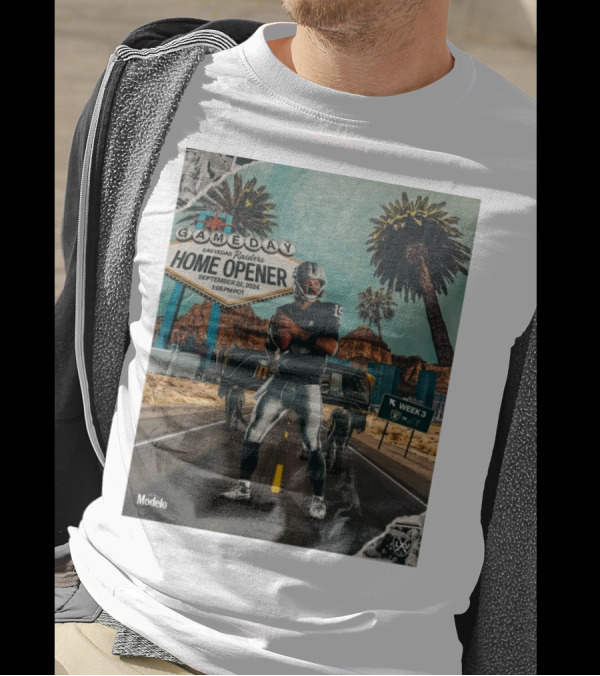 Week 3 Las Vegas Raiders Home Opener Gameday September 22 2024 1:05 PM PDT Modelo T-Shirt