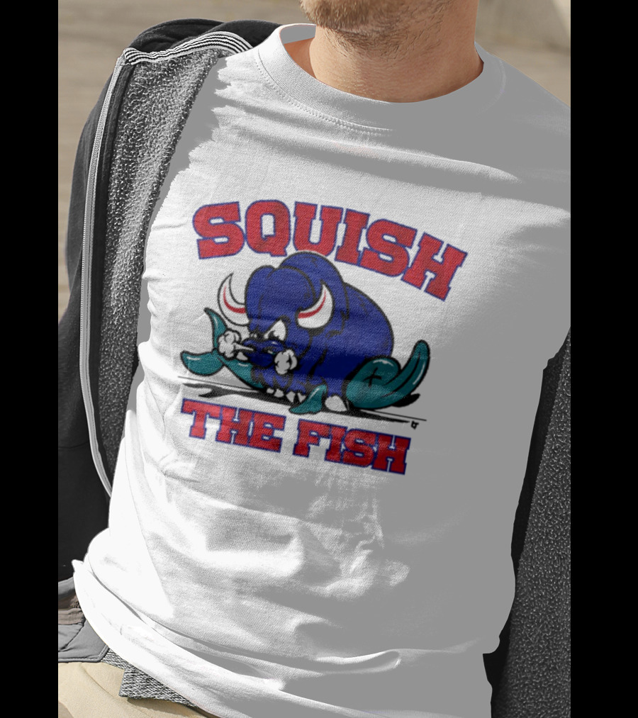 Buffalo Bills NFL Squish The Fish T-Shirt