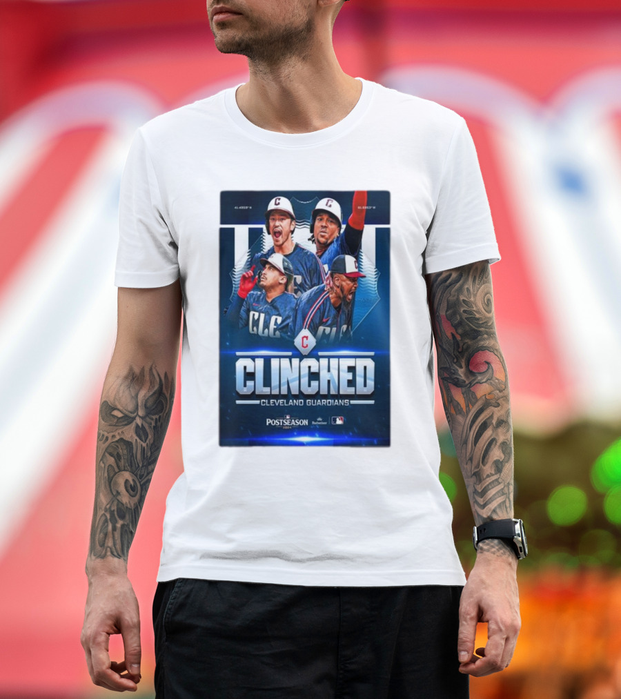 Cleveland Guardians Clinched Postseason MLB 2024 Champions T-Shirt