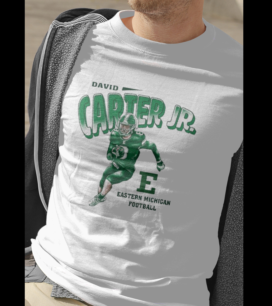 David Carter Jr. Football Eastern Michigan E T-Shirt