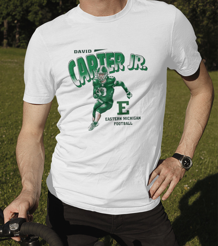 David Carter Jr. Football Eastern Michigan E T-Shirt