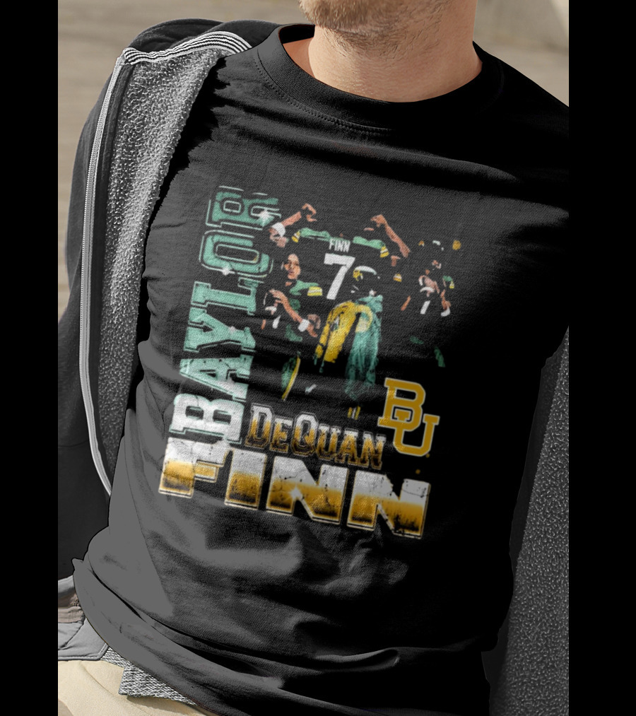 Baylor Bears Dequan Finn 7 BU T-Shirt