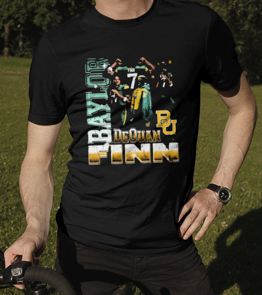 Baylor Bears Dequan Finn 7 BU T-Shirt