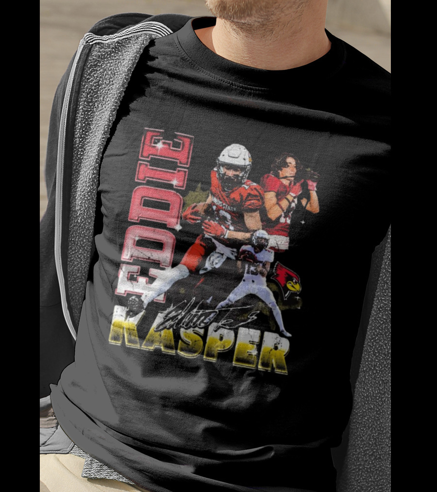 Eddie Kasper Illinois State Redbirds Football Vintage Signature T-Shirt