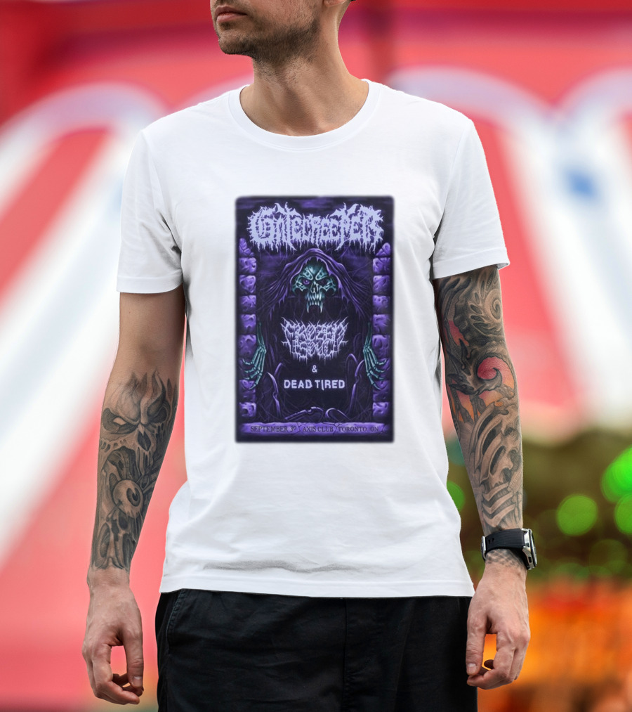 Gatecreeper Frozen Soul Dead Tired September 30 Axis Club Toronto T-Shirt