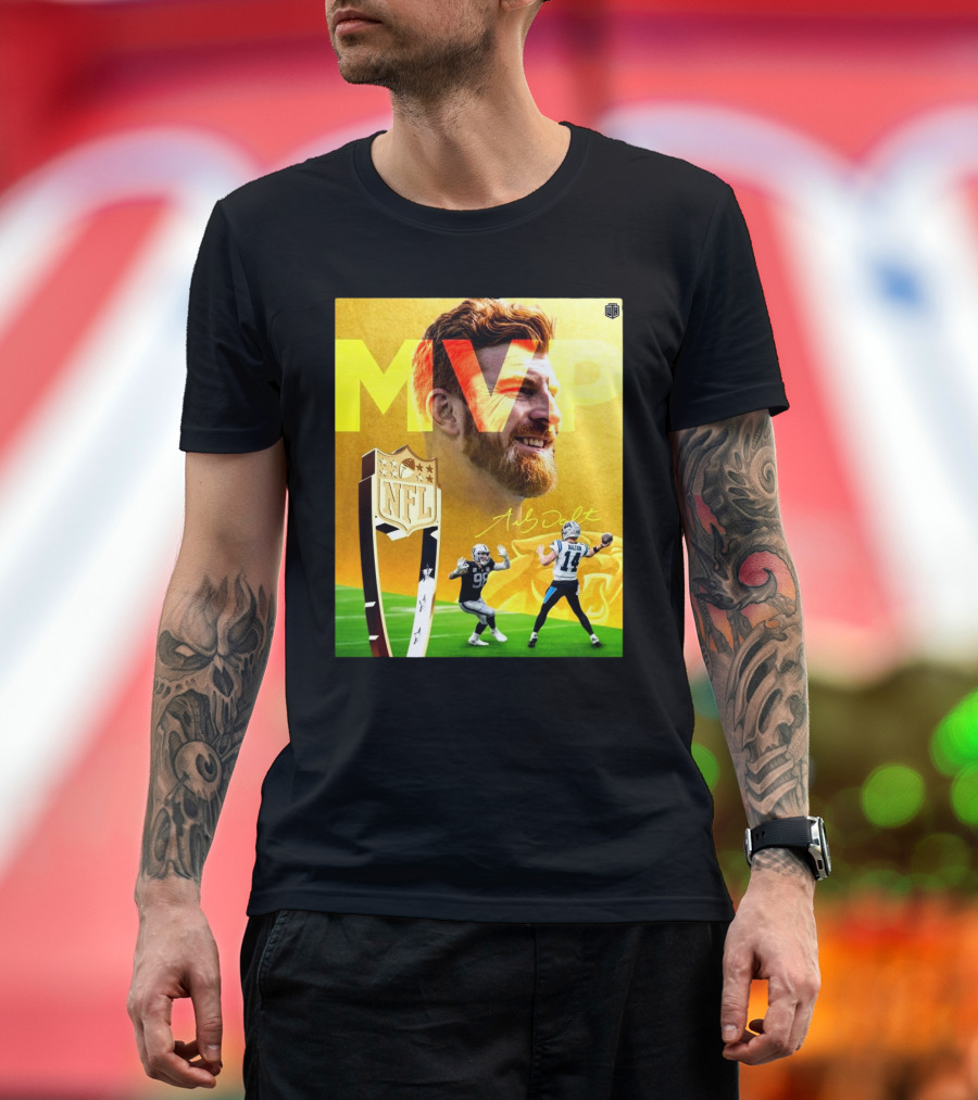 Andy Dalton Carolina Panthers NFL MVP Signature NFL Trophy T-Shirt
