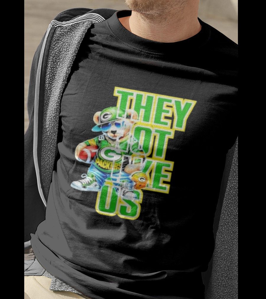 Green Bay Packers Bear They Not Like Us Football T-Shirt