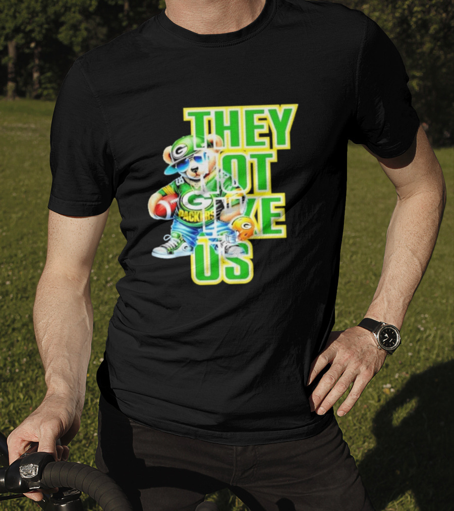 Green Bay Packers Bear They Not Like Us Football T-Shirt
