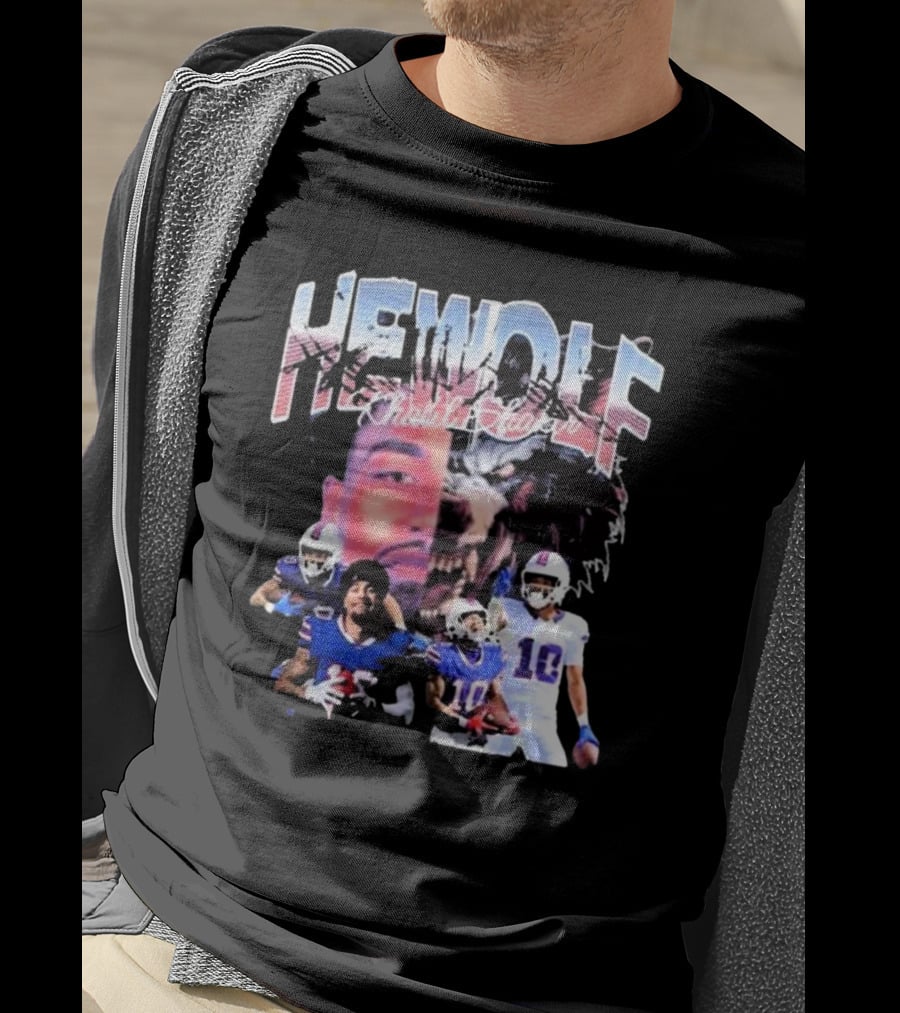 HeWolf Khalil Shakir Buffalo Bills NFL Players Wolf Fusion T-Shirt
