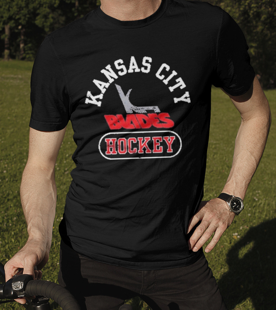 Kansas City Blades Hockey Vintage Team T-Shirt