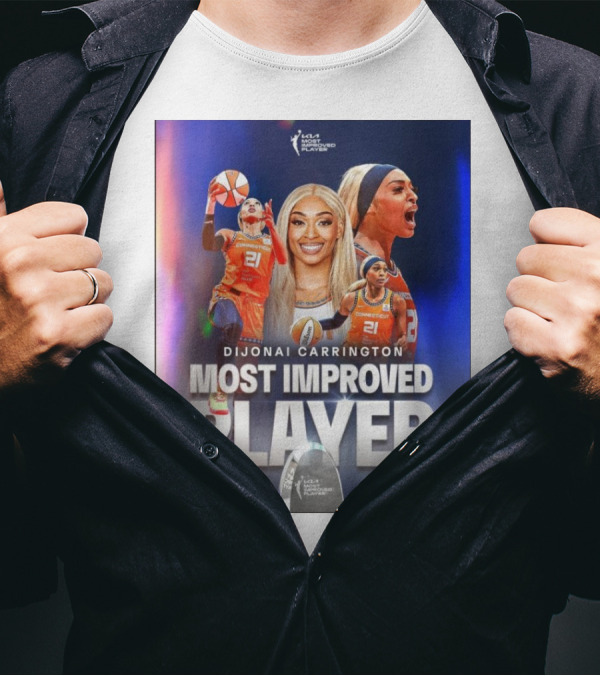 Dijonai Carrington Connecticut Sun WNBA Most Improved Player T-Shirt