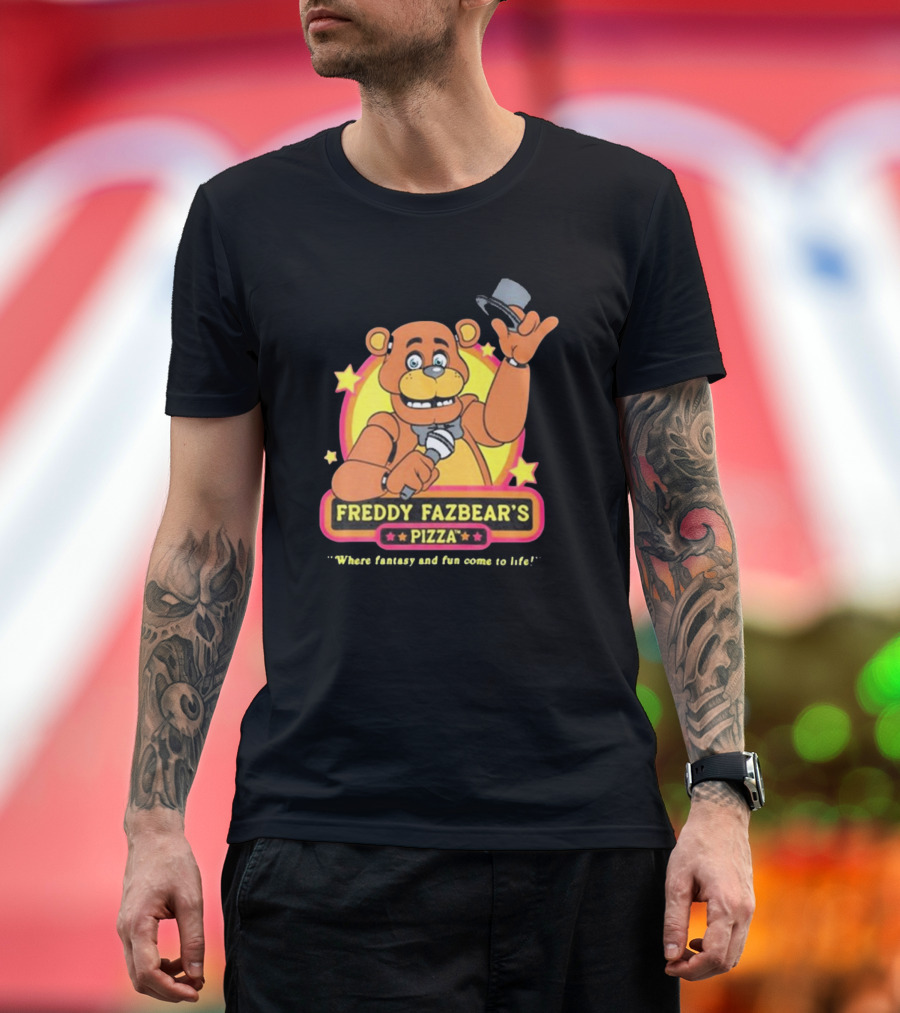 Freddy Fazbear’s Pizza Where Fantasy And Fun Come To Life Five Nights At Freddy’s T-Shirt