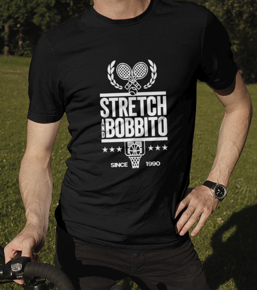 Koolboblove Stretch And Bobbito Court Tennis And Basketball Since 1990 T-Shirt