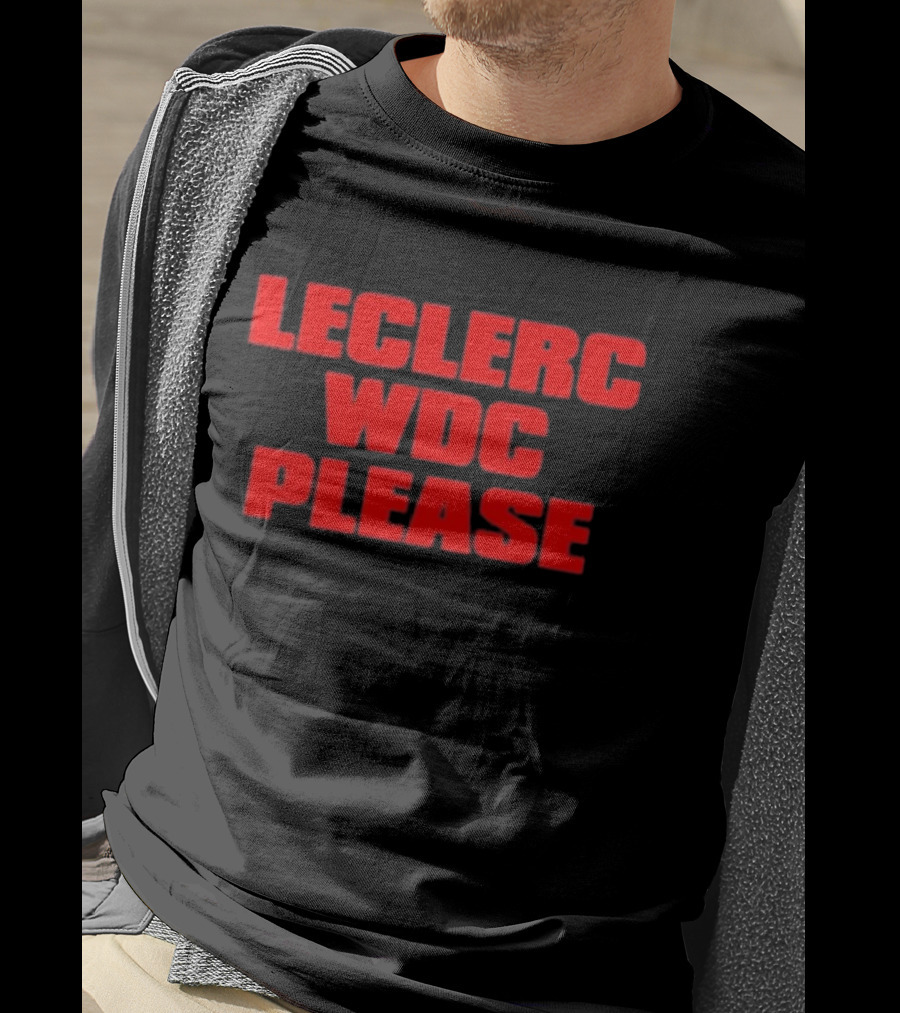 Leclerc WDC Please F1 Racing Champion Quest T-Shirt