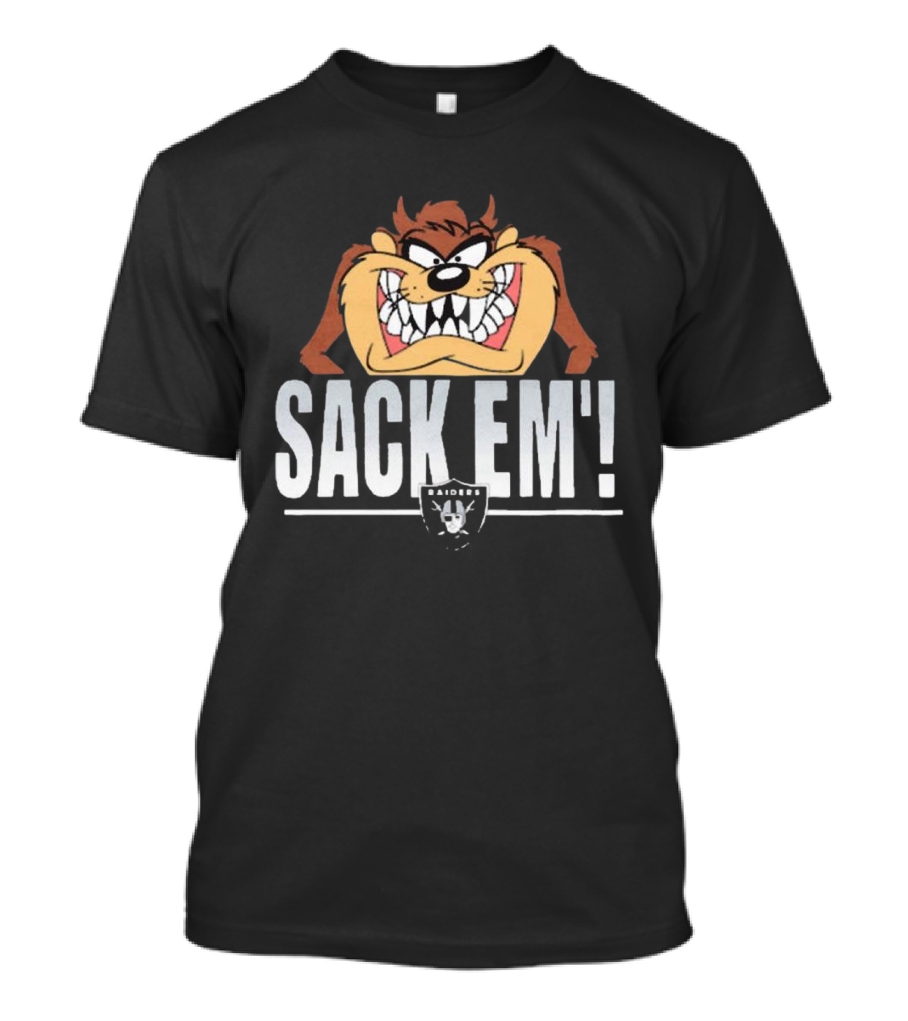 Looney Tunes Taz Sack Em’ Las Vegas Raiders NFL T-Shirt