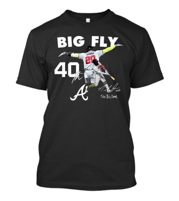 Big Fly 40th Braves Acuna Jr The Big Bear Ozuna 20 T-Shirt