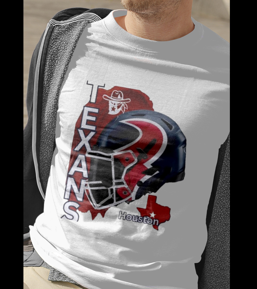 Texans Houston Team Spirit Sports Helmet Texans T-Shirt