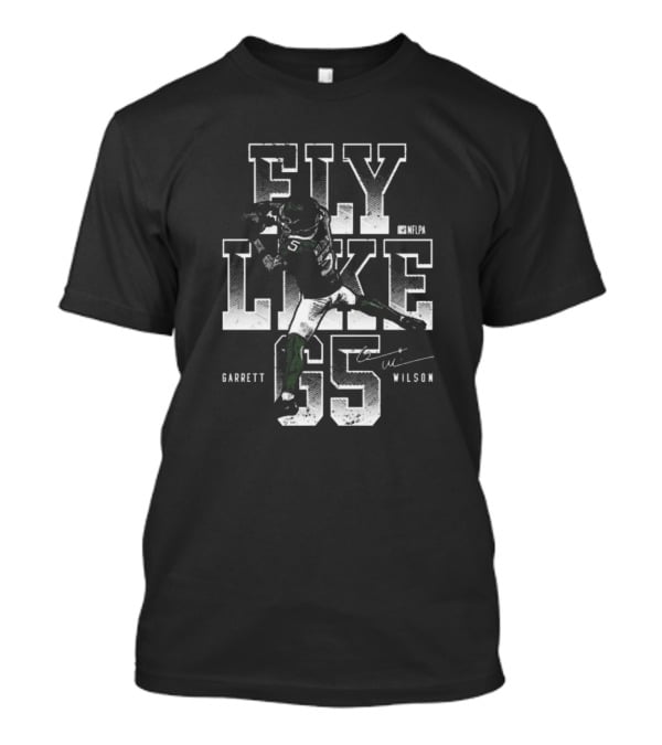 Garrett Wilson Fly Like G5 Signature NFLPA New York Jets T-Shirt