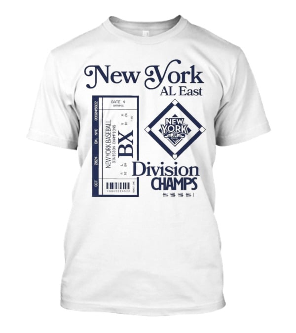New York AL East BX Baseball Division Champs T-Shirt