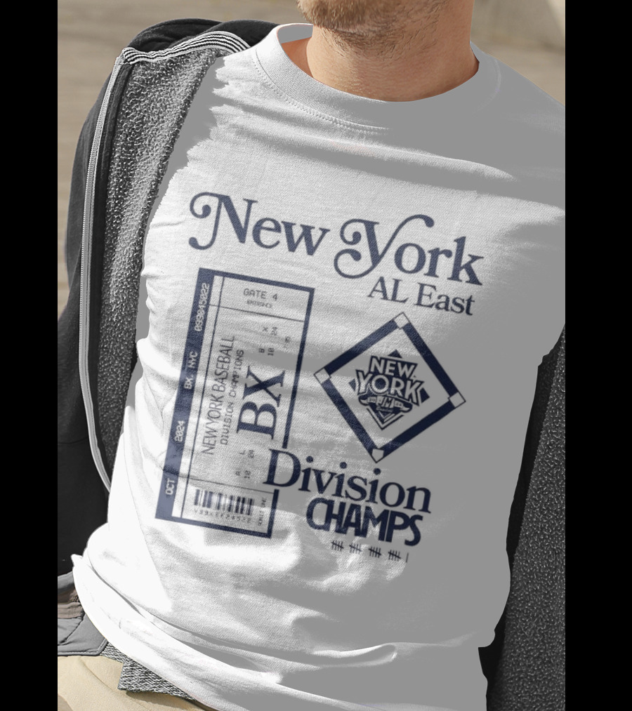 New York AL East BX Baseball Division Champs T-Shirt
