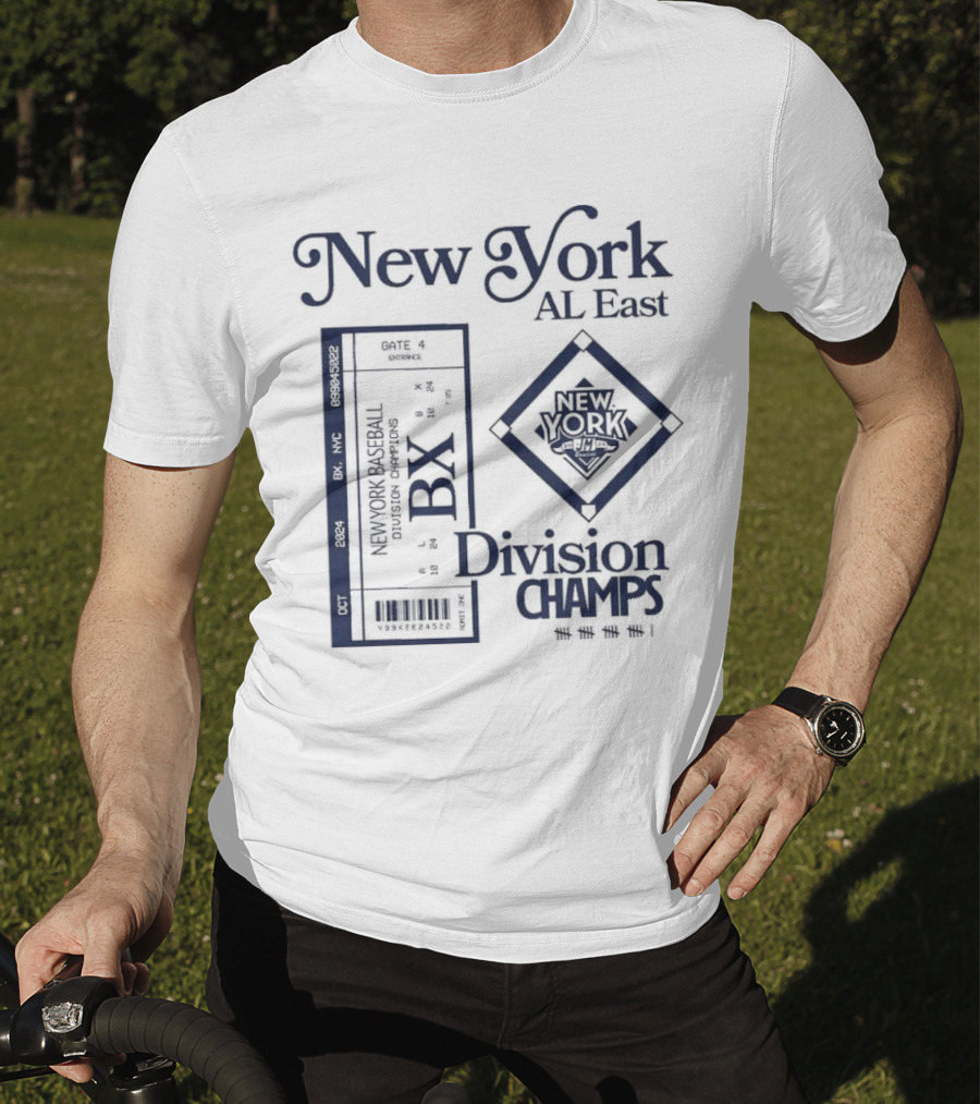 New York AL East BX Baseball Division Champs T-Shirt