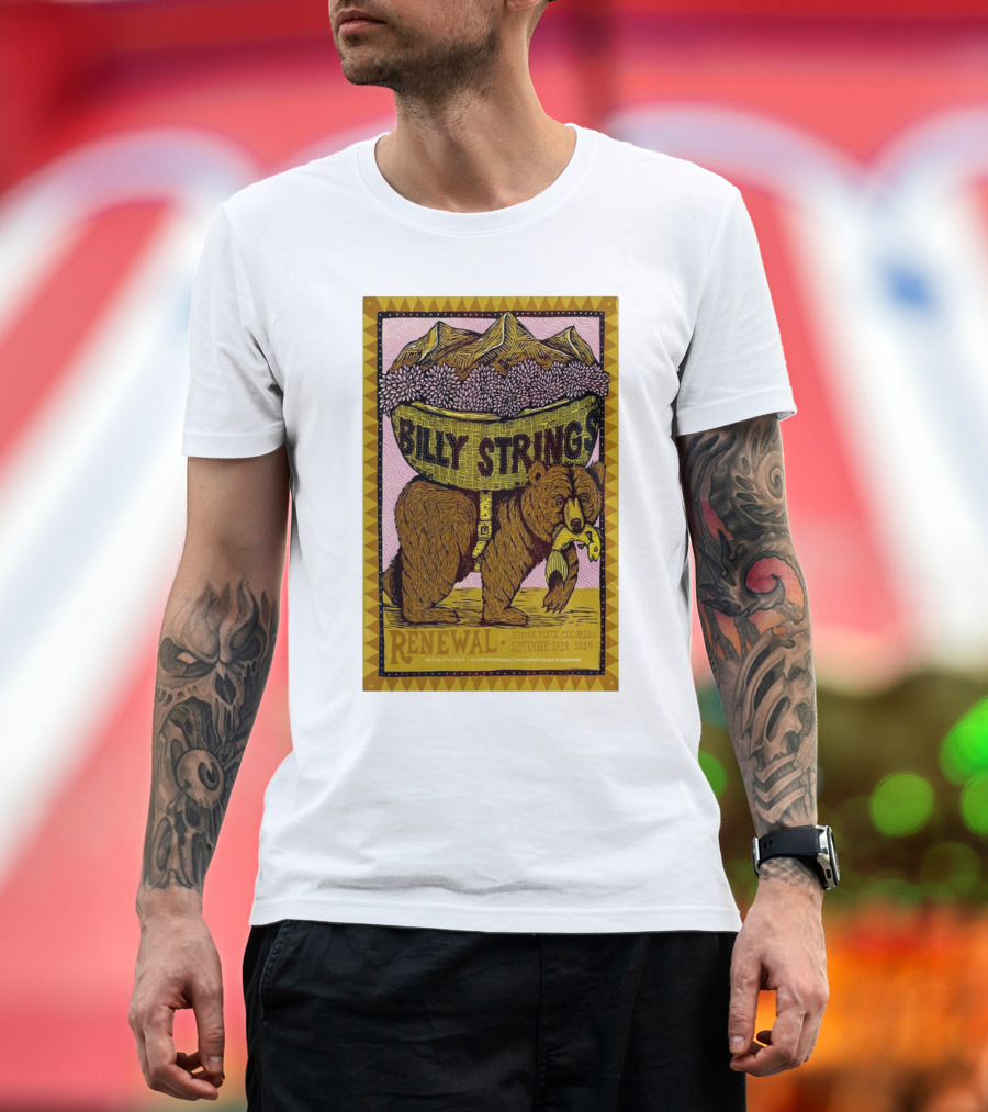 Billy Strings Renewal September 27-28 2024 Buena Vista Colorado Bear T-Shirt