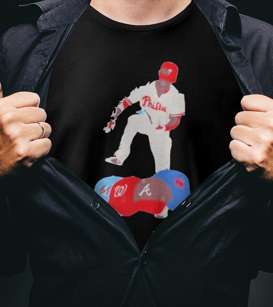 Philadelphia Phillies Stomp Atlanta Washington New York Miami NL East Champs T-Shirt