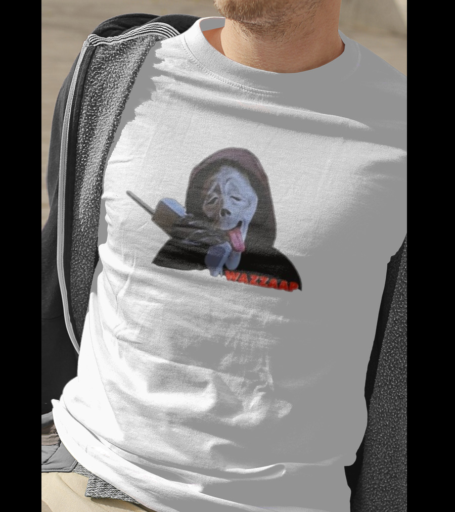 Wazzap Meme Hoodie Ghost Face With Phone T-Shirt