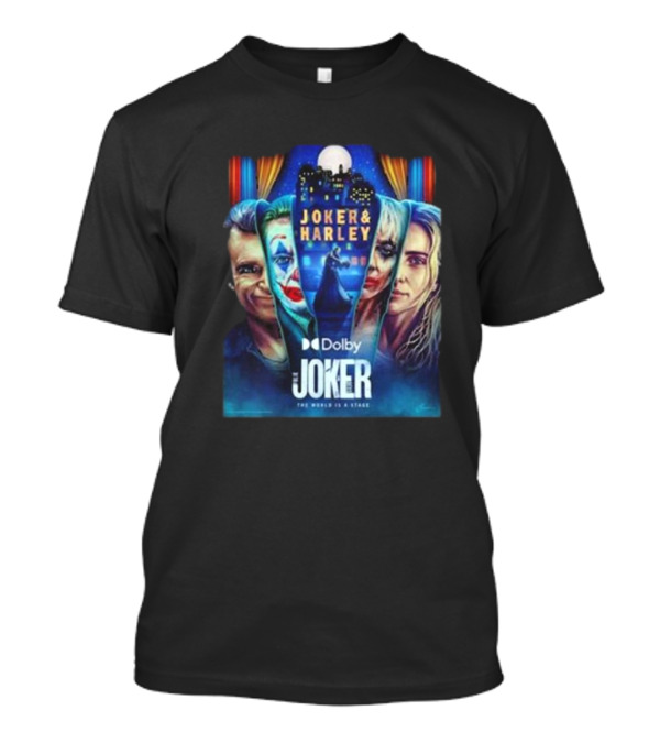 Joker 2 Folie A Deux 2024 Joker And Harley The World’s A Stage Movie T-Shirt