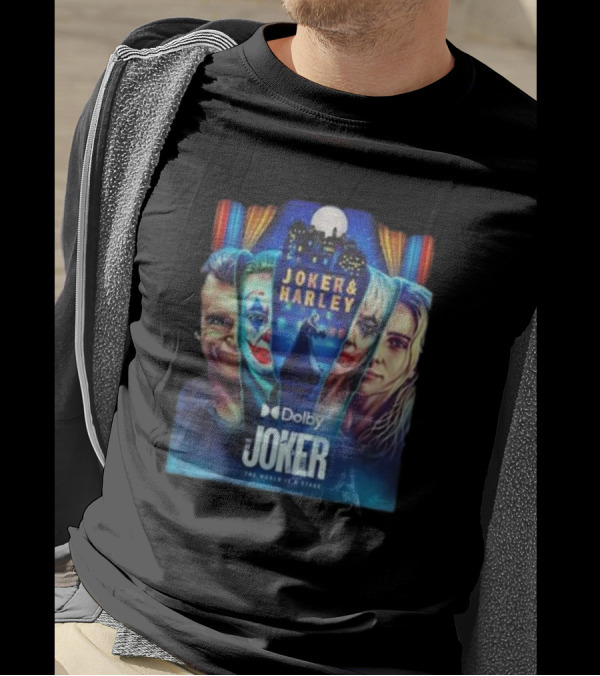 Joker 2 Folie A Deux 2024 Joker And Harley The World’s A Stage Movie T-Shirt