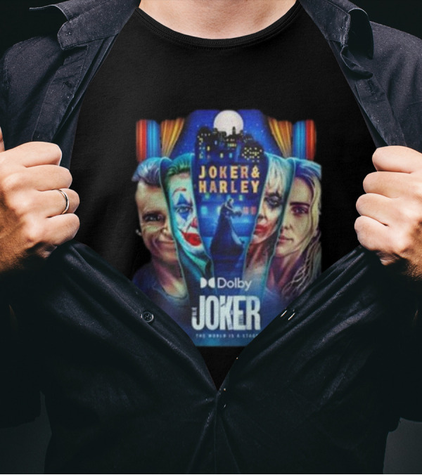 Joker 2 Folie A Deux 2024 Joker And Harley The World’s A Stage Movie T-Shirt