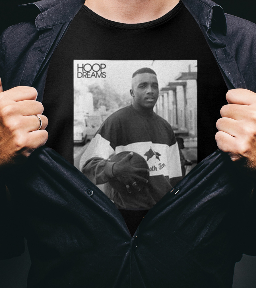 Hoop Dreams William Gates Photo Black And White SLAM T-Shirt