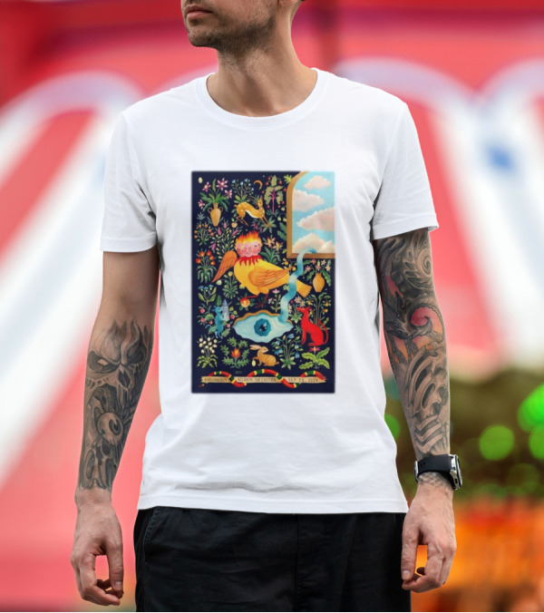 Premium T-Shirt: Khruangbin September 28 2024 The Eastern Atlanta GA Band Tour Psychedelic Nature T-Shirt Khruangbin September 28 2024 The Eastern Atlanta GA Band Tour Psychedelic Nature T-Shirt