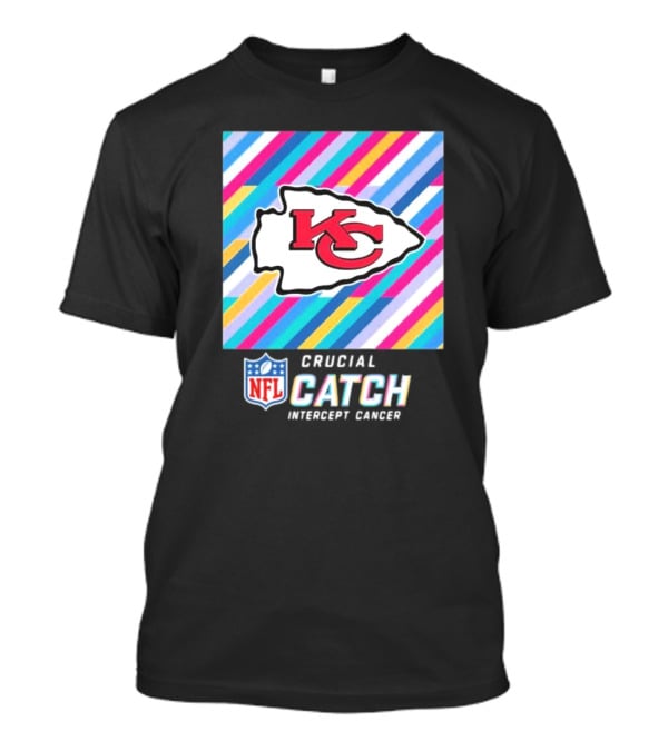 NFL Crucial Catch Intercept Cancer Kansas City Chiefs T-Shirt