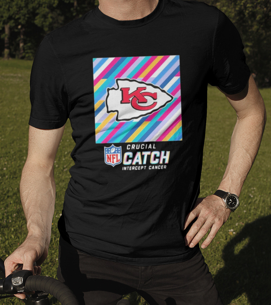 NFL Crucial Catch Intercept Cancer Kansas City Chiefs T-Shirt